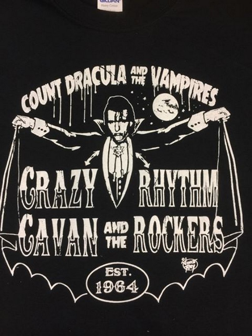 NEW! COUNT DRACULA/CRAZY CAVAN T SHIRT